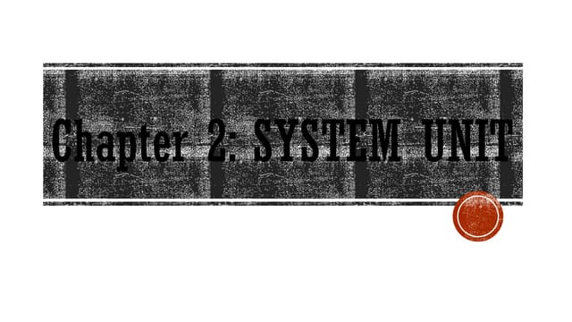 CHAPTER 2.1 Introduction to Information Technology