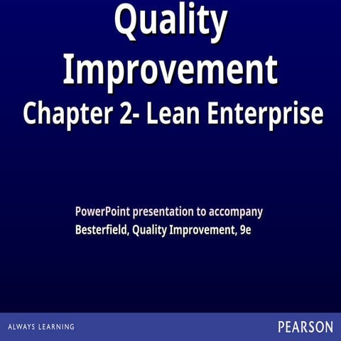 Chapter 2- Lean Enterprise dhruvdghxdgjv | PPT