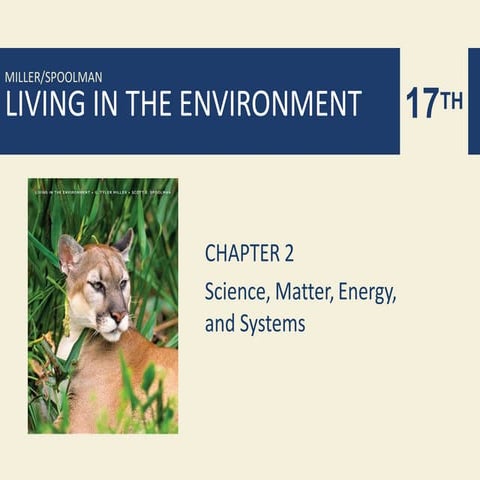 living in the environment, chapter 2, science