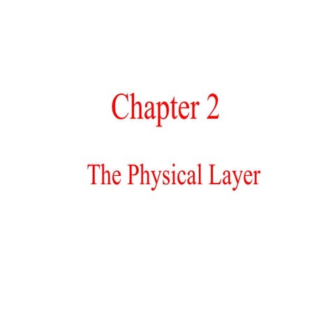 Presentation on Computer Network: Physical Layer