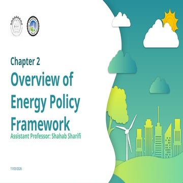 Comprehensive Framework and Systemic Approach to Energy Policy Design ...