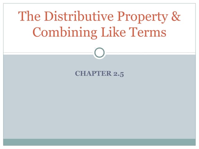 Chapter 2.5
