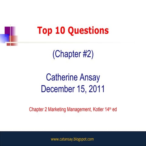 Top 10 Questions : Chapter 2 : Ansay