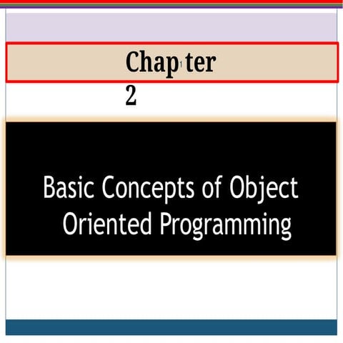 Objects and Classes in JAVA introduction | PPTX