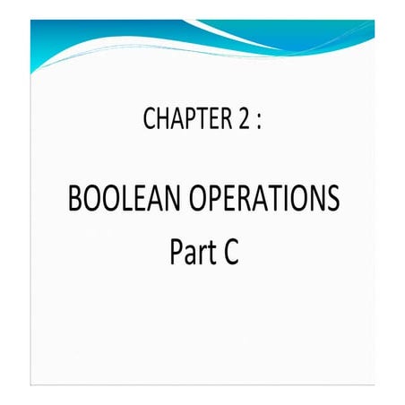 Chapter 2 boolean part c | PPT