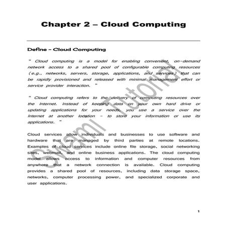 Cloud Computing | PDF