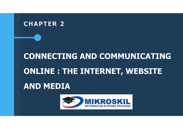Chapter 2 Connecting And Communicating Online Pptx Chapter 2 Connecting And Communicating Online Pptx