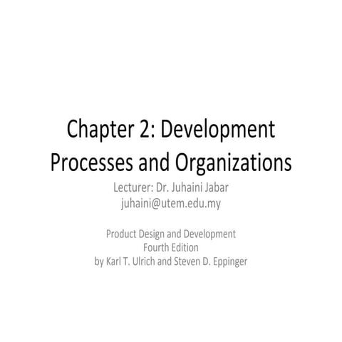 SEM5- NPD -Chapter2 development processes
