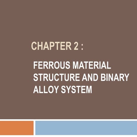 Chapter 2   ferrous material structure and binary alloy system