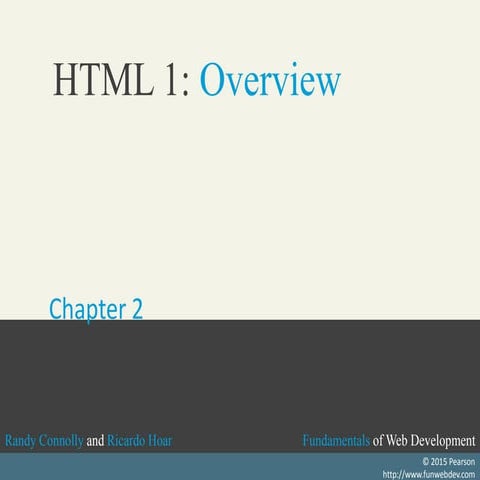 Intro to HTML & Semantic Markup (Chapter 2 - Sorta Brief Version)