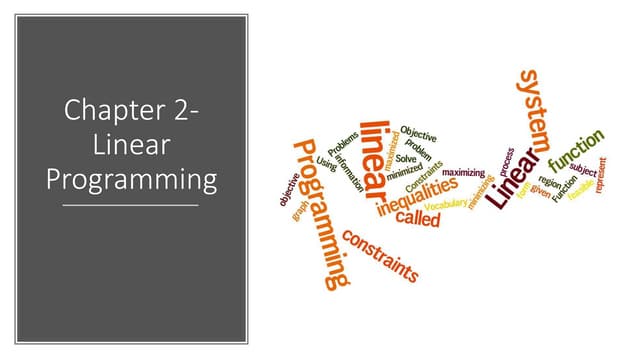 linear programming