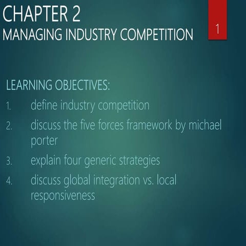 GBS CH 2 MANAGING INDUSTRY COMPETITION 