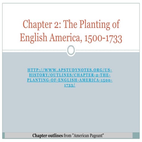 Chapter 2: pageant NOTES
