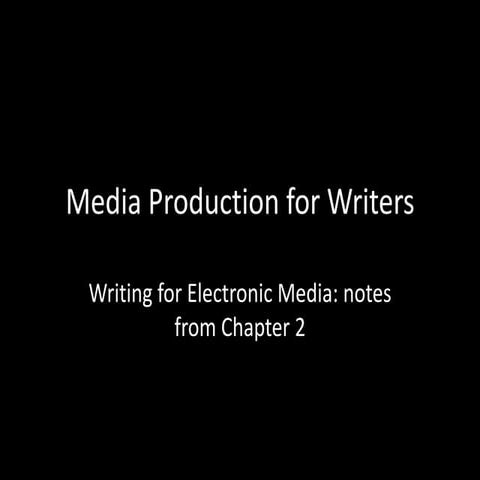 Chapter 2  production