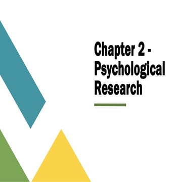 Chapter 2 - Psychological Research Review | PPTX