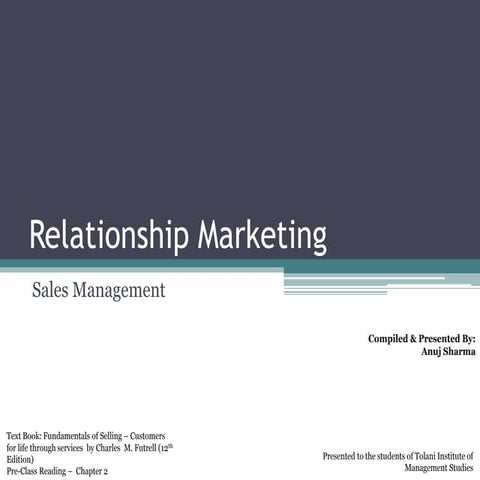 Relationship Marketing