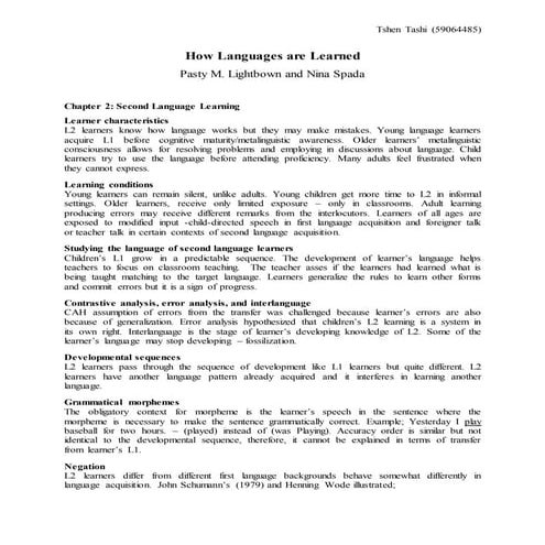 Chapter 2   second language learning