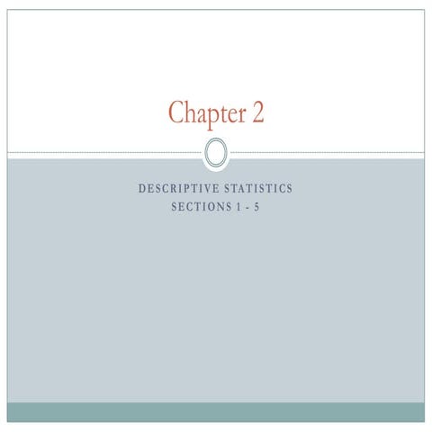 Chapter 2   section 1 through 5