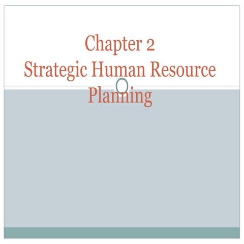 Strategic Human Resource Planning | PPT