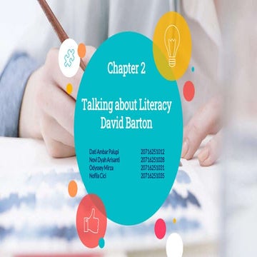 Talking about Literacy
