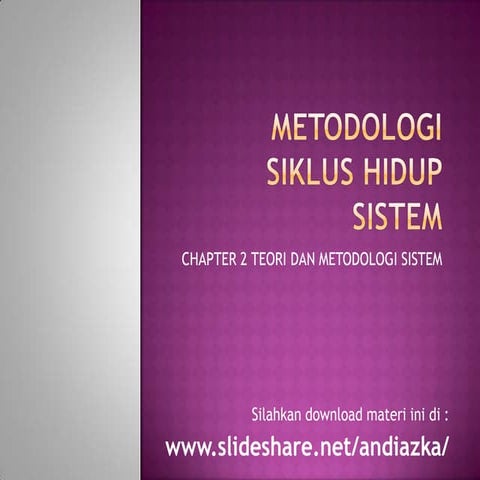 Chapter 2 teori dan metodologi sistem2