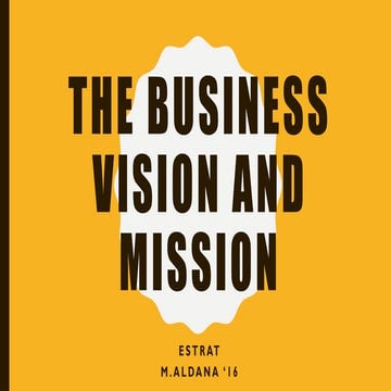 Chapter 2   the business vision and mission