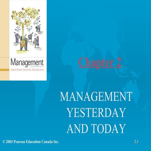 Chapter 2   The Evolution Of Management Theory  Written In Different Manner