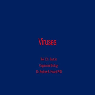 Comprehensive Overview of Viruses: Biology, Infection, and Prevention | PDF