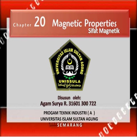 Chapter 20 magnetic properties, William D. Callister