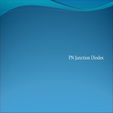 pn junction diodes
