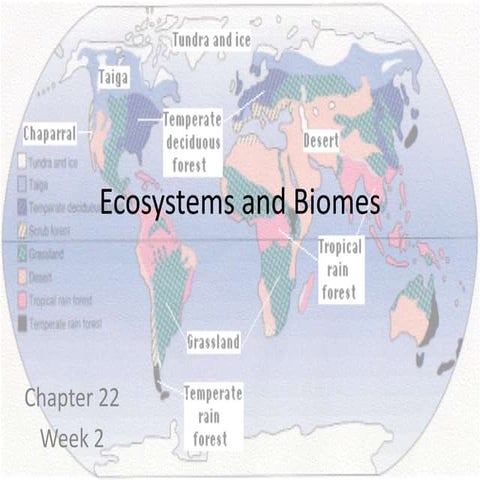 Ecosystems and Biomes