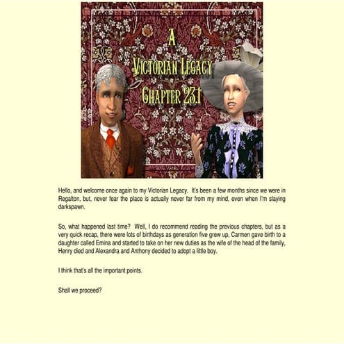 A Victorian Legacy - Chapter 23.1 End of an Era