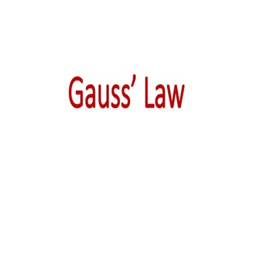 Chapter 23 Gauss Law - Lecture Slides Shared with students.pptx