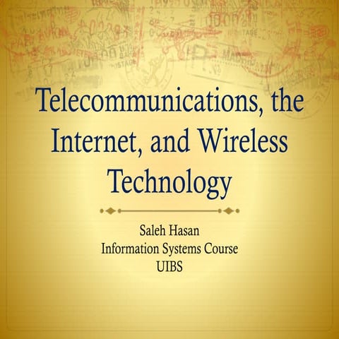 Chapter2 3 telecom_networks_internet summery