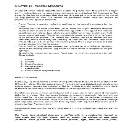 Chapter 24 frozen desserts