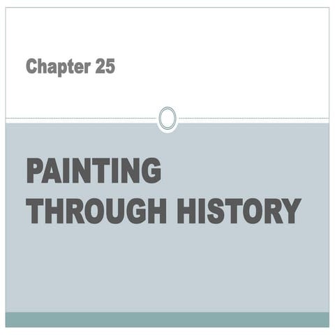 Chapter 25 -Painting Through History