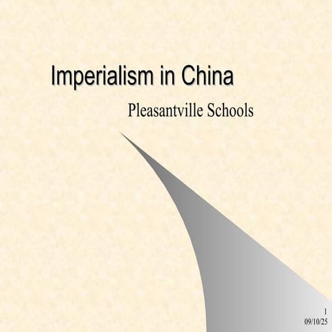 Chapter 25 Imperialism in China by britain | PPT