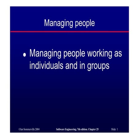 Chapter 25 managing people