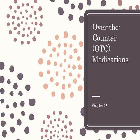 Over the counter (OTC) Medications