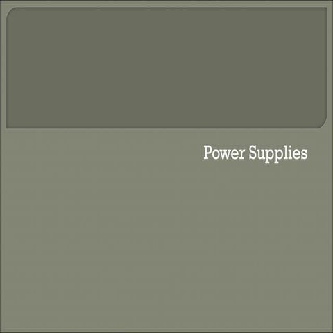  power supplies