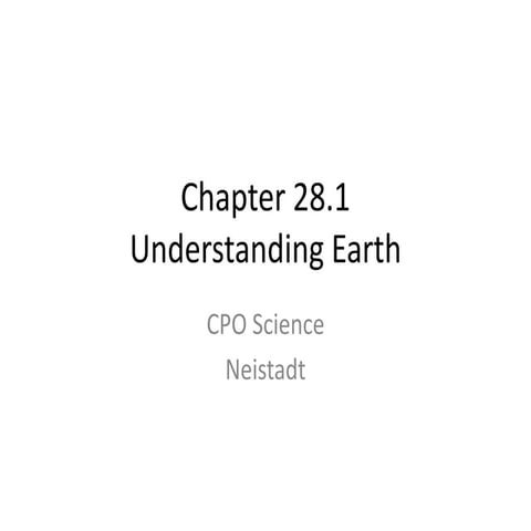 Chapter 28.1 modern geology