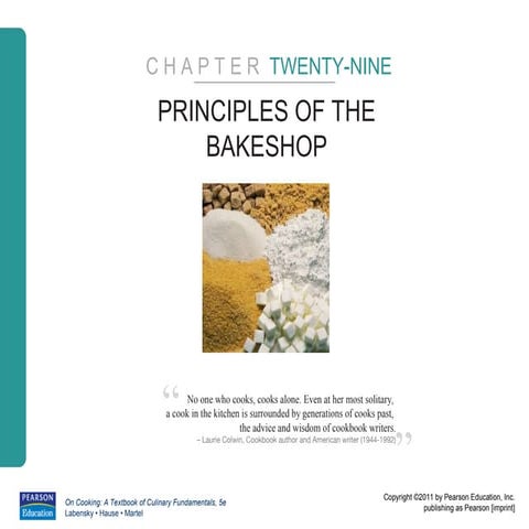 Chapter 29 | PPT | Desserts and Baking | Food & Drink