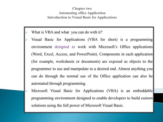 VBA