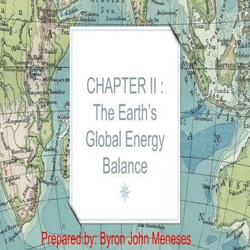 The Earth’s Global Energy Balance Geography 3