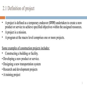 Second Chapter of Construction Project Management