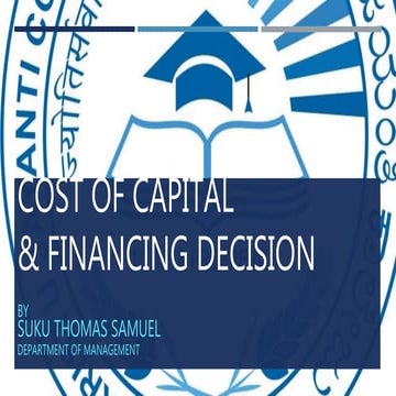 Financing Decisions