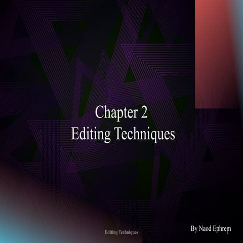 Chapter 2 Editing Techniques in Adobe Premiere Pro