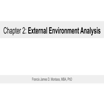 Chapter 2: External Environment Analysis - Strategic Management | PPTX