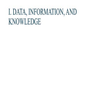 Chapter 2 final data infomation and knowledge