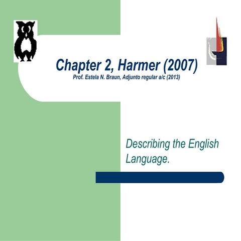 Chapter 2 Harmer (2007)